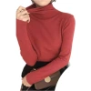 Autumn and winter high-neck women's slim-fit sweater 2022 new style soft and fluffy collar knitted sweater paired with a stylish base layer Item Picture